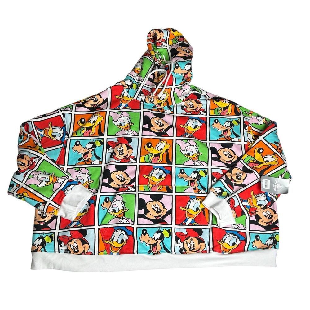 Disney Mickey Mouse and Friends Pullover Hoodie for Women Plus Size 3X NEW Tags